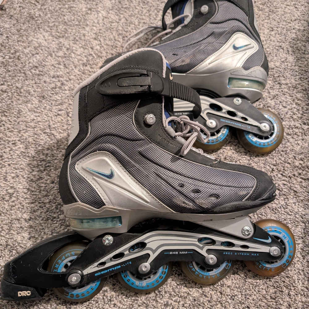Nike Gray and Black Rollerblades